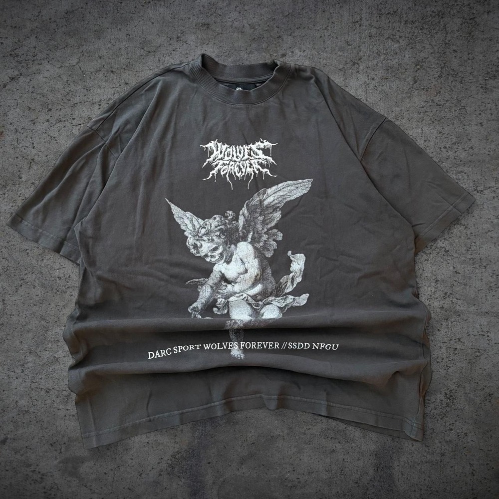 Darc Sport 2023 Corazon Cherub Faded Black T-Shirt Size Medium Gym Streetwear